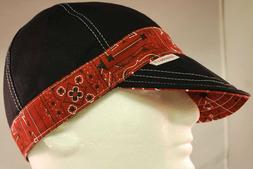 S Hat Banded Black/red Bandana Reversible