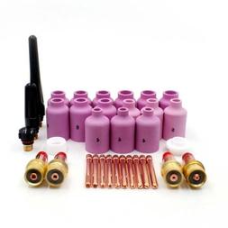 Torch Collet Gas Lens Collet Body Alumina Nozzle Fit Wp-17 1